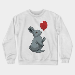 Rabbit with Balloon Crewneck Sweatshirt